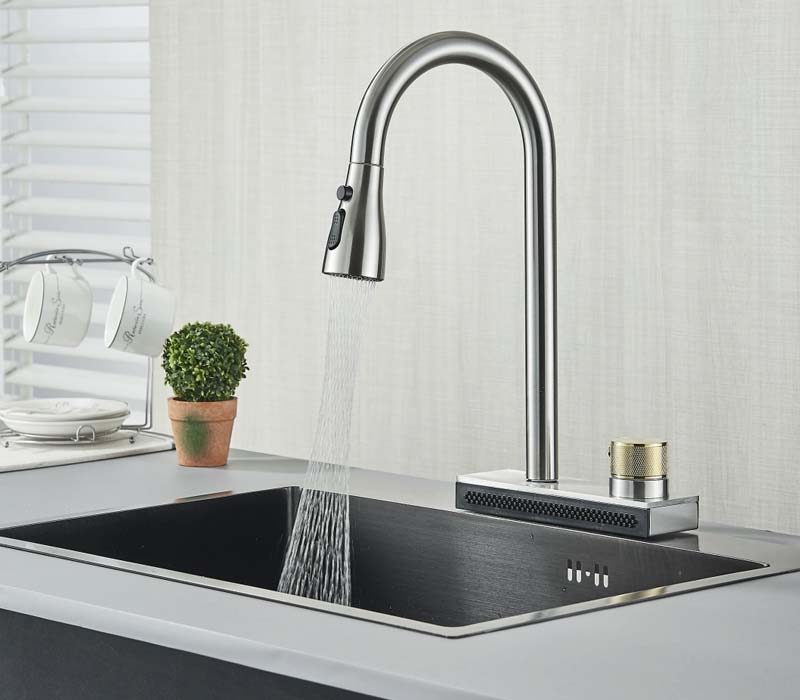 stainless kitchen faucet